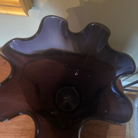 Design Guild Polish Purple Fluted Edge Vase - Picture 3 of 5